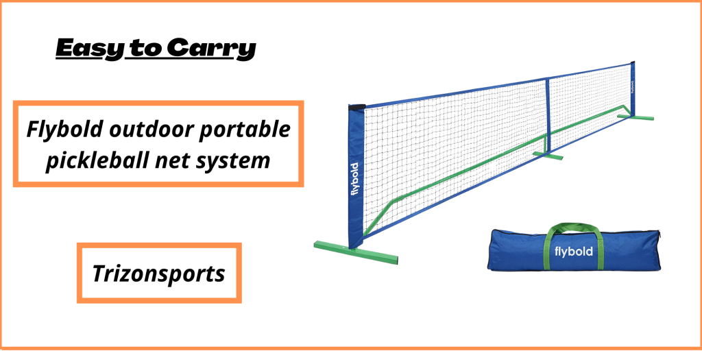 Flybold outdoor portable pickleball net system